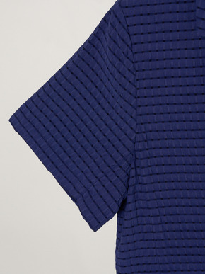 Veil plaid short sleeve jacket 詳細画像