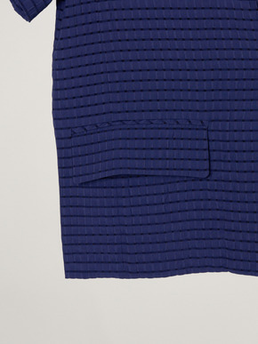 Veil plaid short sleeve jacket 詳細画像
