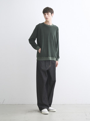 Men's Velvet pile cocoon sweat 詳細画像