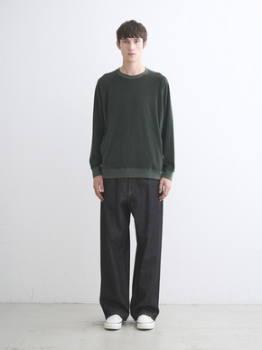 Men's Velvet pile cocoon sweat 詳細画像