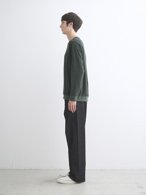 Men's Velvet pile cocoon sweat 詳細画像