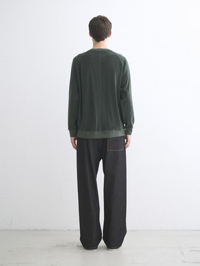 Men's Velvet pile cocoon sweat 詳細画像