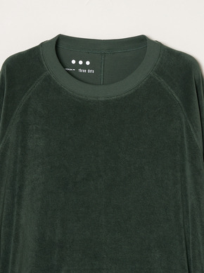 Men's Velvet pile cocoon sweat 詳細画像