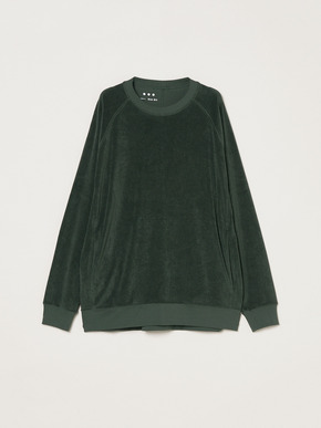 Men's Velvet pile cocoon sweat 詳細画像