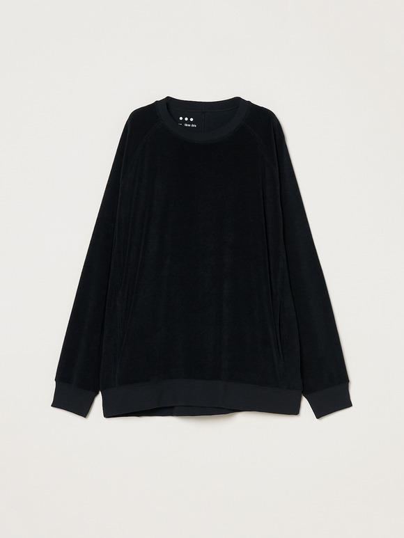 Men's Velvet pile cocoon sweat