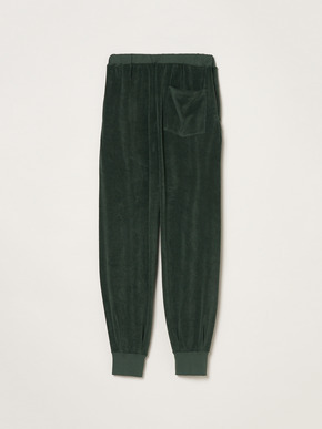 Velvet pile jogger pants 詳細画像
