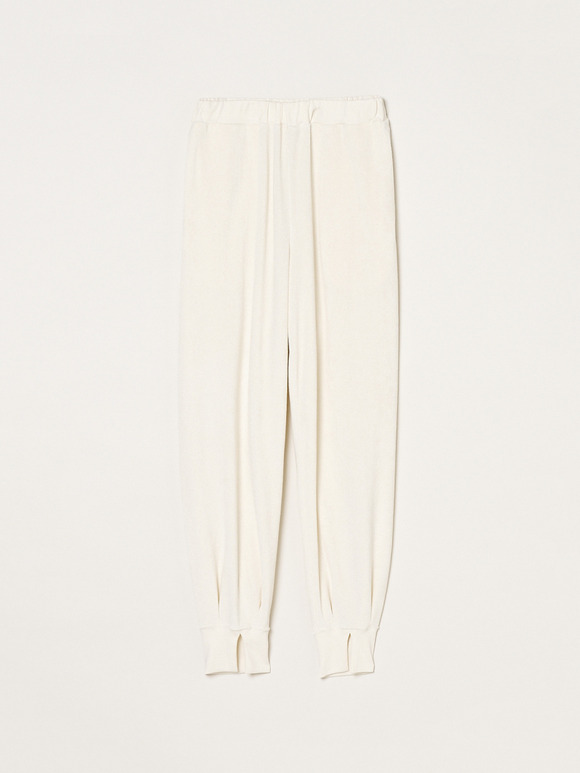 Velvet pile jogger pants