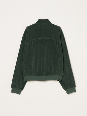 Velvet pile zip up blouson 詳細画像