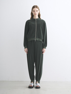 Velvet pile zip up blouson 詳細画像