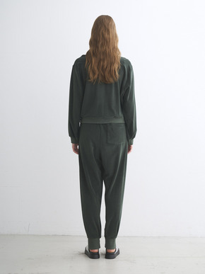 Velvet pile zip up blouson 詳細画像