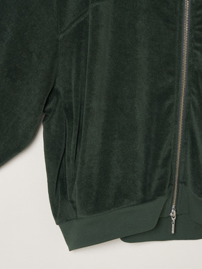 Velvet pile zip up blouson 詳細画像