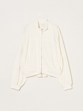 Velvet pile zip up blouson 詳細画像