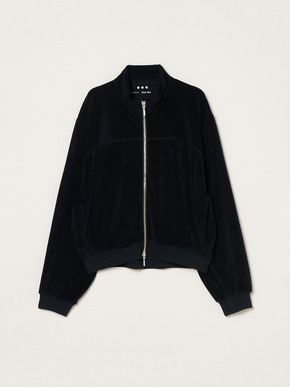 Velvet pile zip up blouson 詳細画像