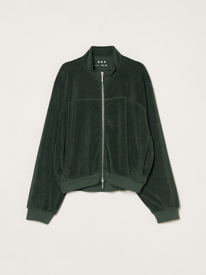 Velvet pile zip up blouson 詳細画像