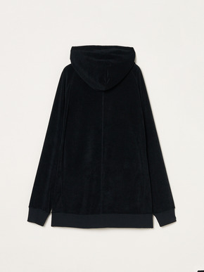 Men's Velvet pile zip cocoon hoody 詳細画像