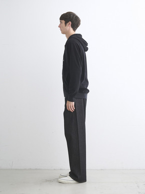 Men's Velvet pile zip cocoon hoody 詳細画像