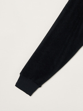 Men's Velvet pile zip cocoon hoody 詳細画像