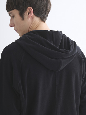 Men's Velvet pile zip cocoon hoody 詳細画像