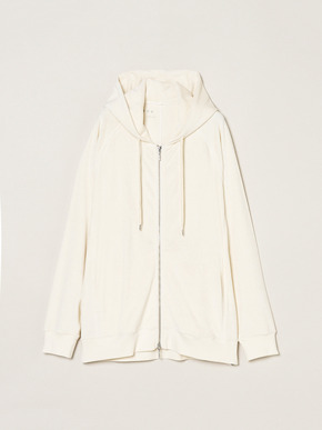 Men's Velvet pile zip cocoon hoody 詳細画像
