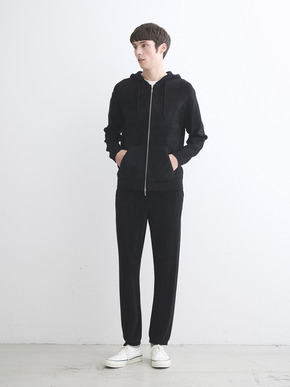 Men's Velour sweater zip up HD 詳細画像