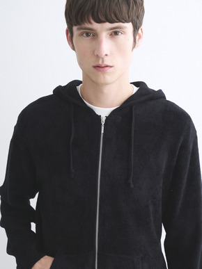 Men's Velour sweater zip up HD 詳細画像