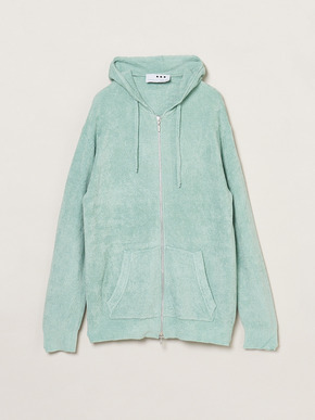 Men's Velour sweater zip up HD 詳細画像