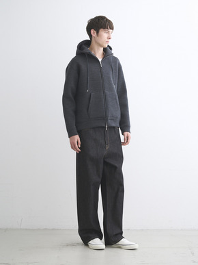 Men's Double knits sweat zip hoody 詳細画像