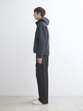 Men's Double knits sweat zip hoody 詳細画像