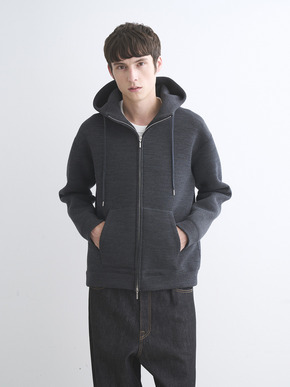 Men's Double knits sweat zip hoody 詳細画像