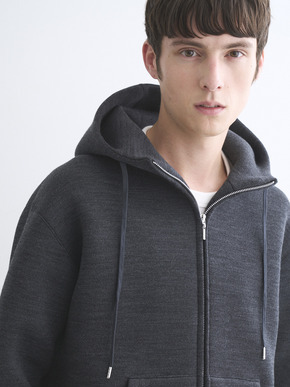Men's Double knits sweat zip hoody 詳細画像