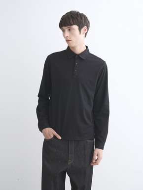 Men's Powdery Cotton long sleeve polo 詳細画像