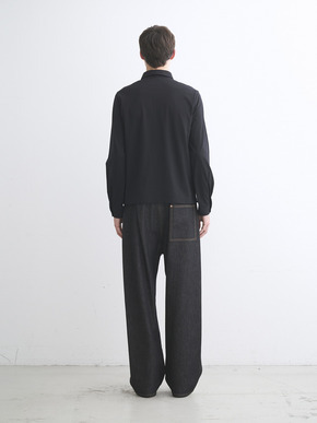 Men's Powdery Cotton long sleeve polo 詳細画像