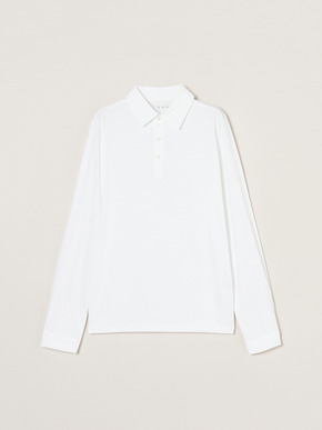 Men's Powdery Cotton long sleeve polo 詳細画像