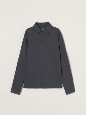 Men's Powdery Cotton long sleeve polo 詳細画像