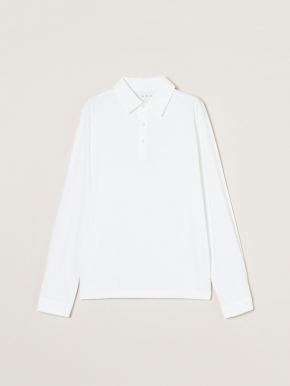 Men's Powdery Cotton long sleeve polo