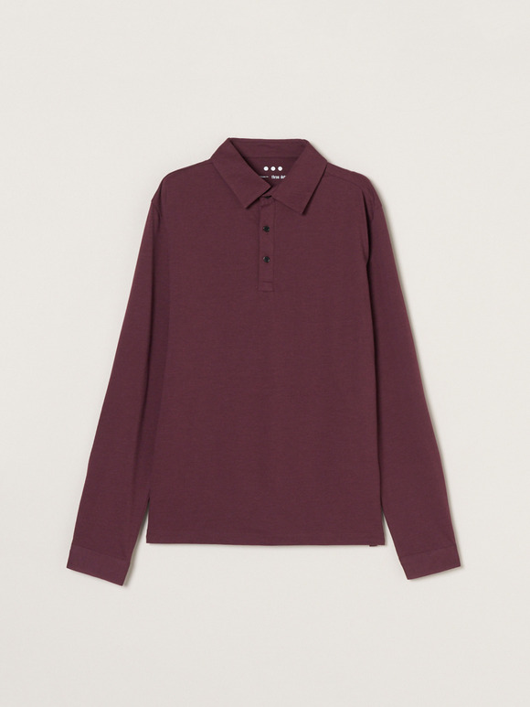 Men's Powdery Cotton long sleeve polo