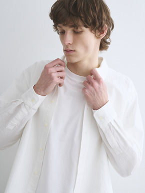 Men's cottonseersucker l/s shirt 詳細画像
