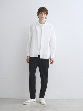 Men's cottonseersucker l/s shirt 詳細画像