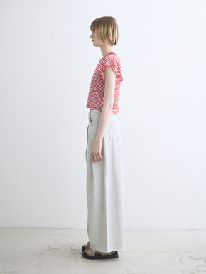 80 stretch cotton ruffle tank 詳細画像