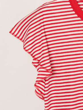 80 stretch cotton ruffle tank 詳細画像