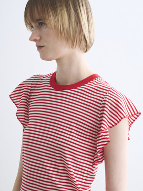 80 stretch cotton ruffle tank 詳細画像