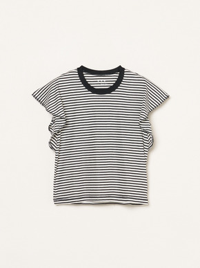 80 stretch cotton ruffle tank 詳細画像