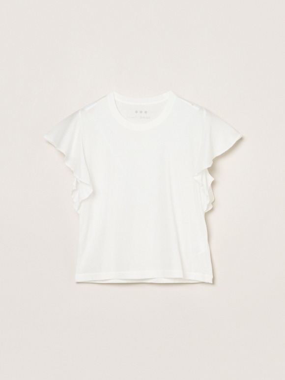 80 stretch cotton ruffle tank