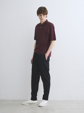 Men's sanded jersey pique polo 詳細画像