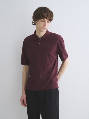 Men's sanded jersey pique polo 詳細画像