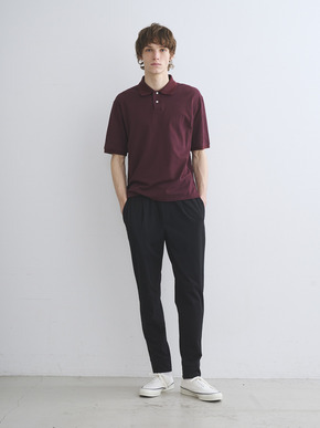 Men's sanded jersey pique polo 詳細画像