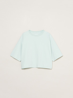 Double-knit supima cropped tee 詳細画像