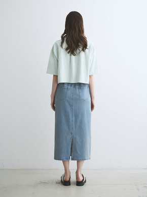Double-knit supima cropped shirt 詳細画像