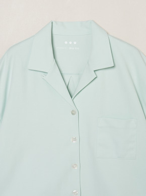 Double-knit supima cropped shirt 詳細画像