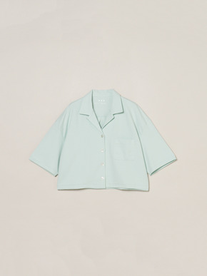 Double-knit supima cropped shirt 詳細画像